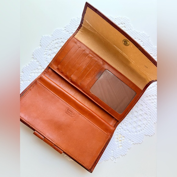 Dooney & Bourke Vintage Brown Leather Kiss Lock Wallet 🦆🤎 - Picture 4 of 7